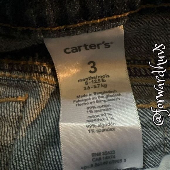Carter’s Jeans | Size 3 Months - Picture 3 of 5